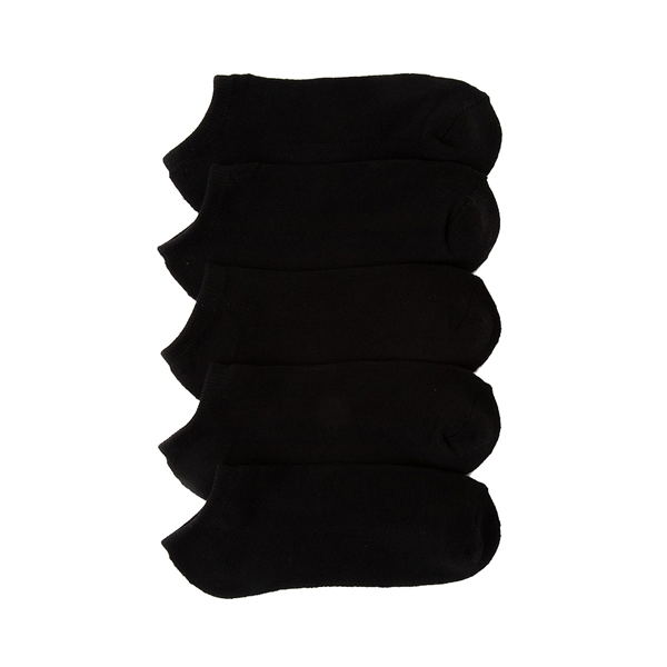 Womens Footie Socks 5 Pack - Black