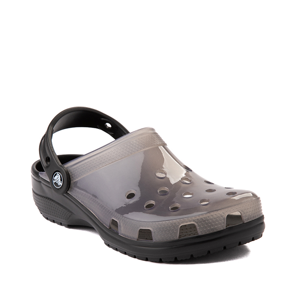 aqua translucent crocs