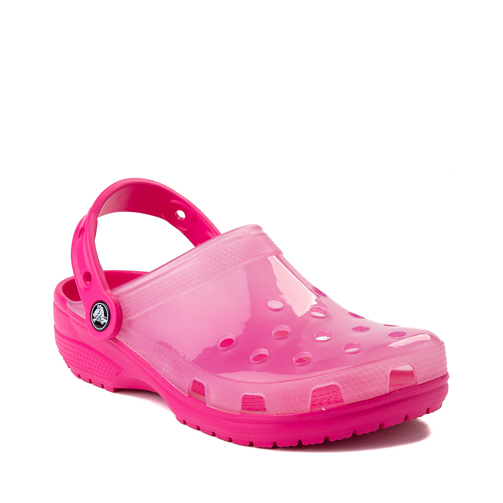 Crocs Classic Translucent Clog Candy Pink | Journeys