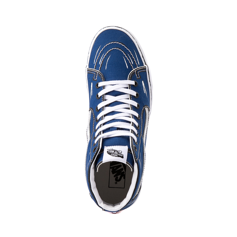 true blue high top vans