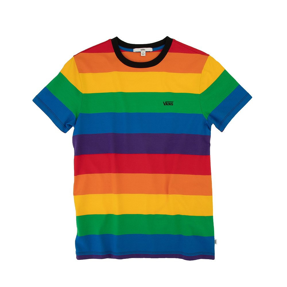 Womens Vans Pride Striped Tee - Rainbow | Journeys