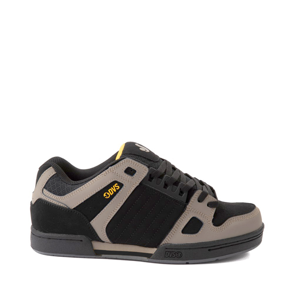 Mens DVS Celsius Skate Shoe - Black / Gray / Yellow