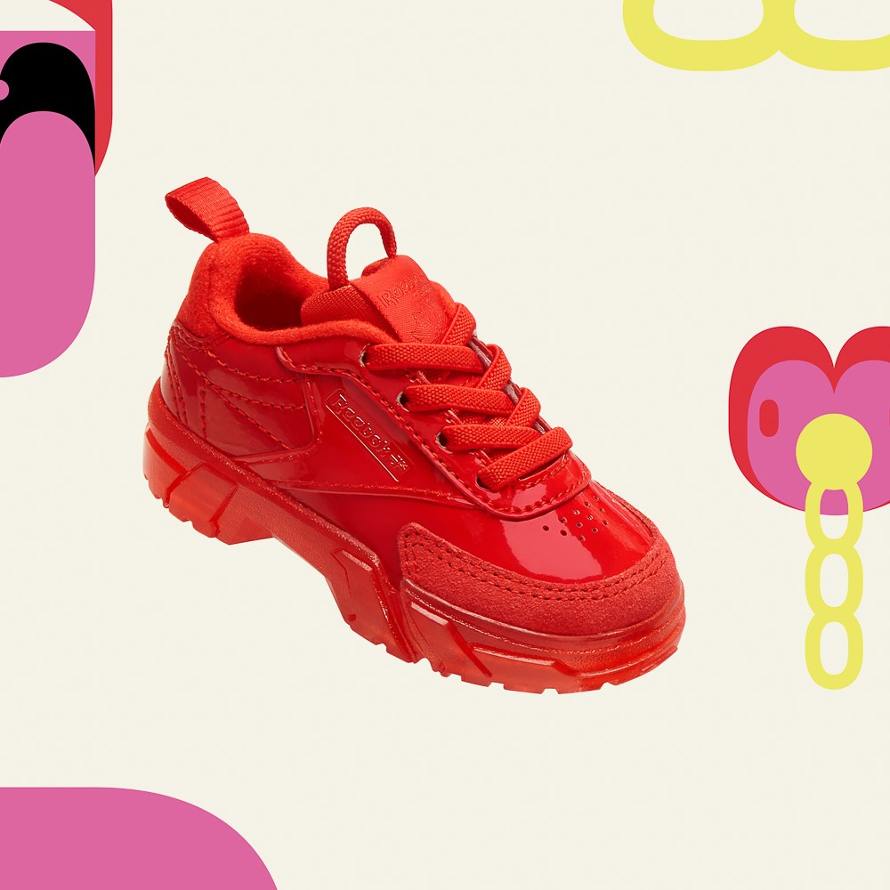 red reebok sneakers
