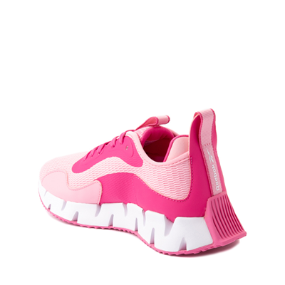Alternate view of Reebok Zig Dynamica Athletic Shoe - Big Kid - Pink / White