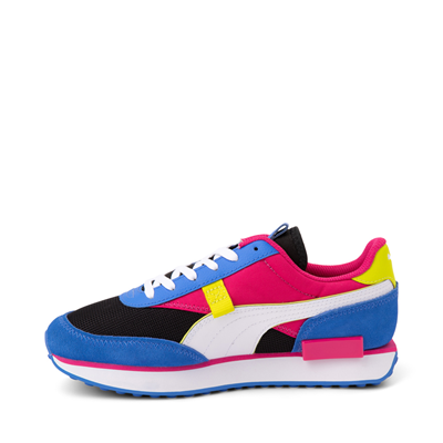 Alternate view of Womens PUMA Future Rider Play On Athletic Shoe - Black / Pink / Lime / Blue