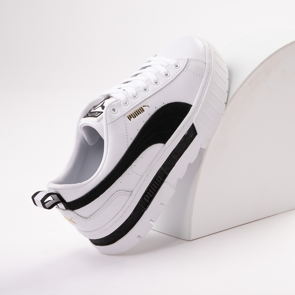 Womens PUMA Mayze Platform Athletic - White / Black | Journeys