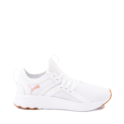 Alternate view of Womens PUMA Softride Sophia Luxe Athletic Shoe - White / Rose Gold
