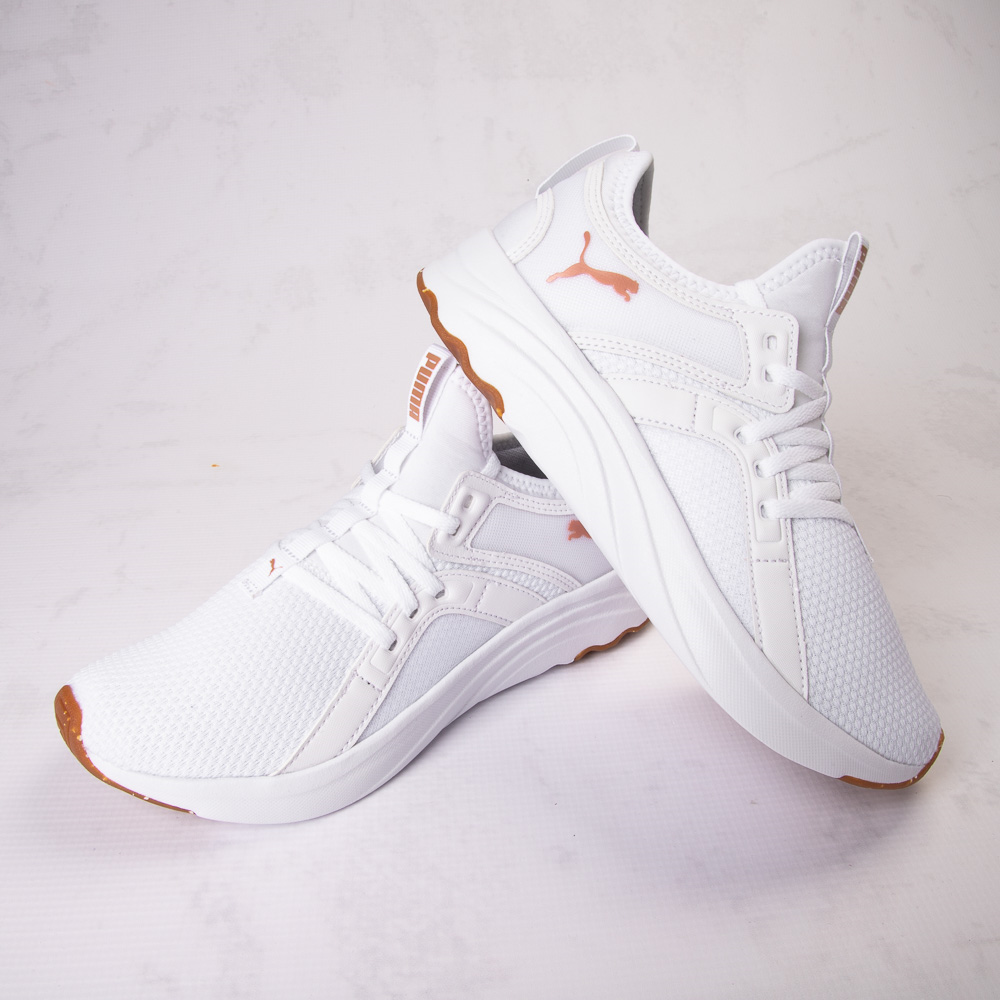 Womens PUMA Softride Sophia Luxe Athletic Shoe - White / Rose Gold