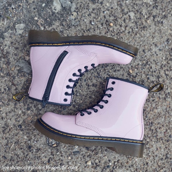 Dr. Martens 1460 8-Eye Patent Boot - Little Kid / Big Pale Pink