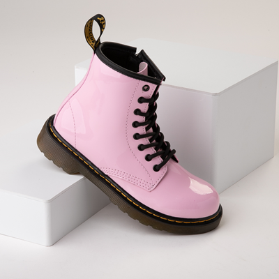 Alternate view of Dr. Martens 1460 8-Eye Patent Boot - Little Kid / Big Kid - Pale Pink