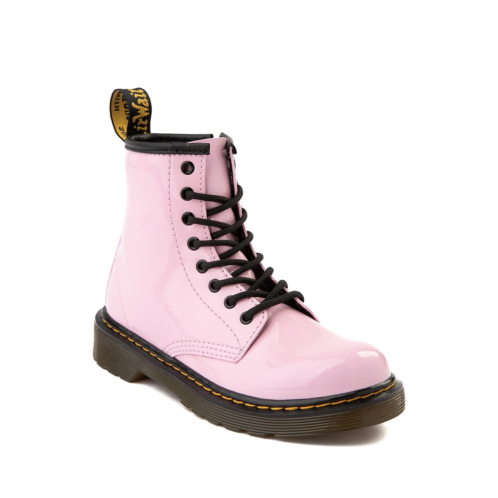 Dr. Martens 1460 8-Eye Patent Boot - Little Kid / Big Kid - Pale Pink ...