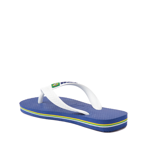 alternate view Havaianas Brazil Logo Sandal - Toddler / Little Kid - Marine BlueALT2