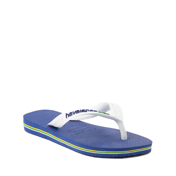 alternate view Havaianas Brazil Logo Sandal - Toddler / Little Kid - Marine BlueALT5