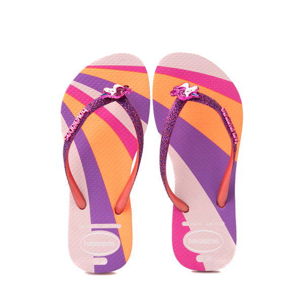 Havaianas Slim Glitter Sandal - Toddler / Little Kid - Candy Pink