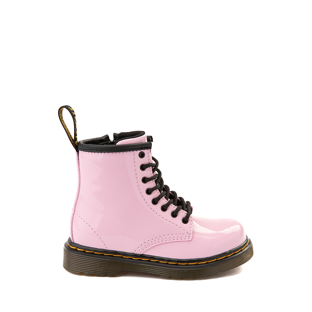 Dr. Martens 1460 8 Eye Patent Boot Toddler Pale Pink Journeys