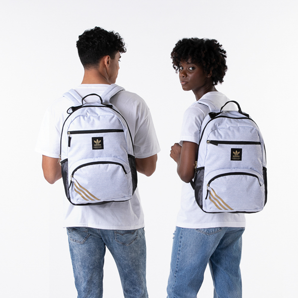 alternate view adidas National Backpack - Light GrayALT1BADULT