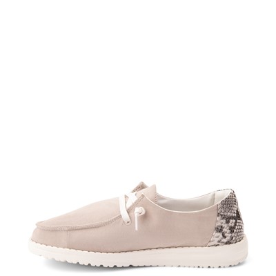 Alternate view of Womens Hey Dude Wendy Slip On Casual Shoe - Taupe / Snake