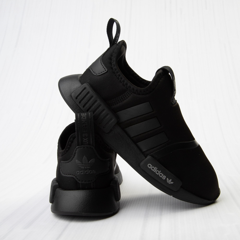 adidas NMD 360 Slip On Athletic Shoe - Little Kid - Black Monochrome