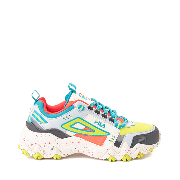 Main view of Womens Fila Oakmont TR Athletic Shoe - Silver Birch / Diva Pink / Lime Punch