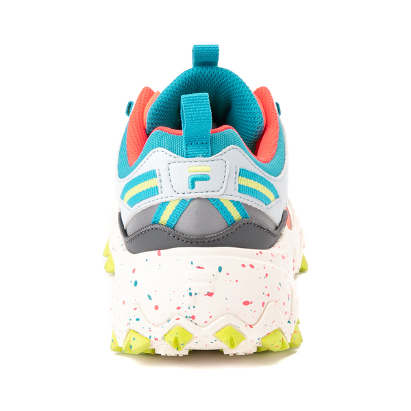 alternate view Womens Fila Oakmont TR Athletic Shoe - Silver Birch / Diva Pink / Lime PunchALT4