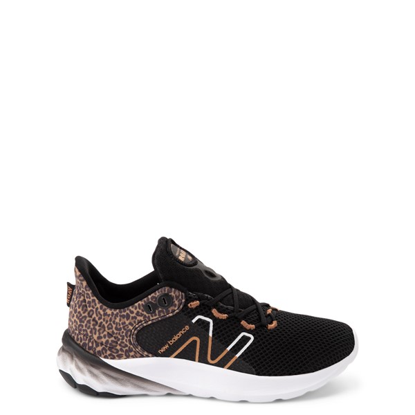 Main view of New Balance Fresh Foam Roav Athletic Shoe - Little Kid - Black / Leopard