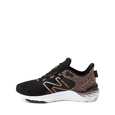 Alternate view of New Balance Fresh Foam Roav Athletic Shoe - Little Kid - Black / Leopard