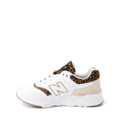 Alternate view of New Balance 997H Athletic Shoe - Little Kid - White / Leopard