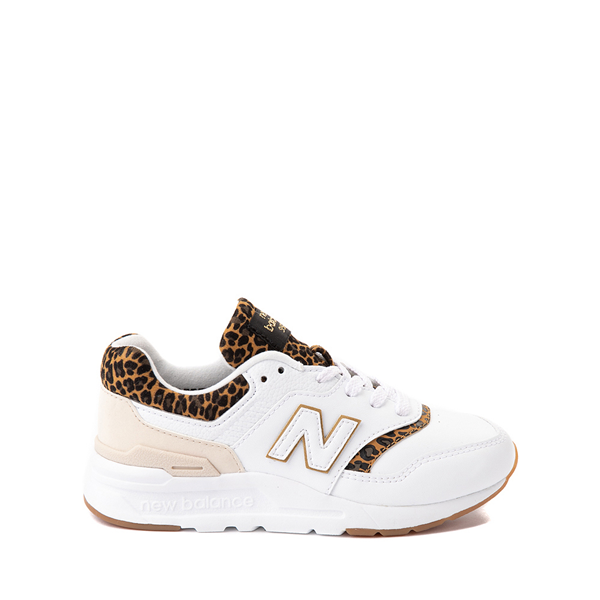 Main view of New Balance 997H Athletic Shoe - Big Kid - White / Leopard