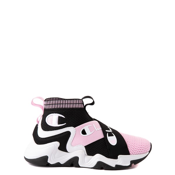 Main view of Champion Hyper C X Athletic Shoe - Little Kid - Black / White / Pink
