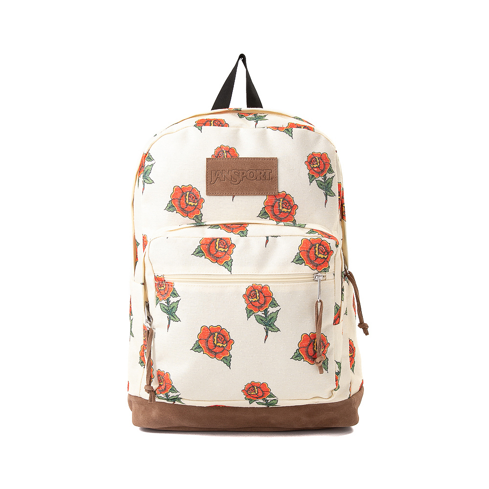 JanSport Right Pack Expressions Backpack - Off White / Roses
