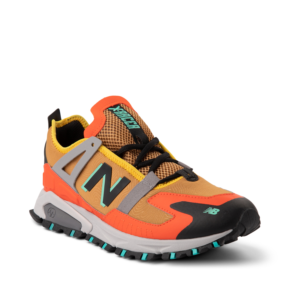 Mens New Balance X-Racer Athletic Shoe - Tan / Orange | Journeys