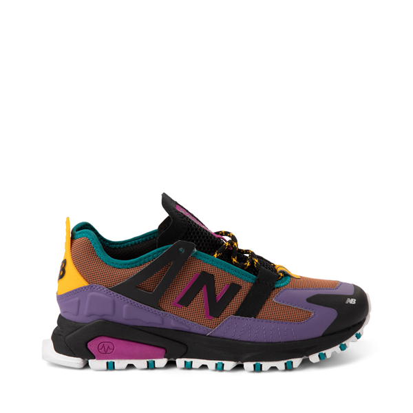 Main view of Womens New Balance X-Racer Athletic Shoe - Purple / Brown