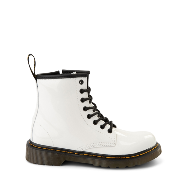 Main view of Dr. Martens 1460 8-Eye Patent Boot - Big Kid - White