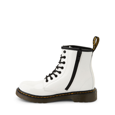 Alternate view of Dr. Martens 1460 8-Eye Patent Boot - Big Kid - White