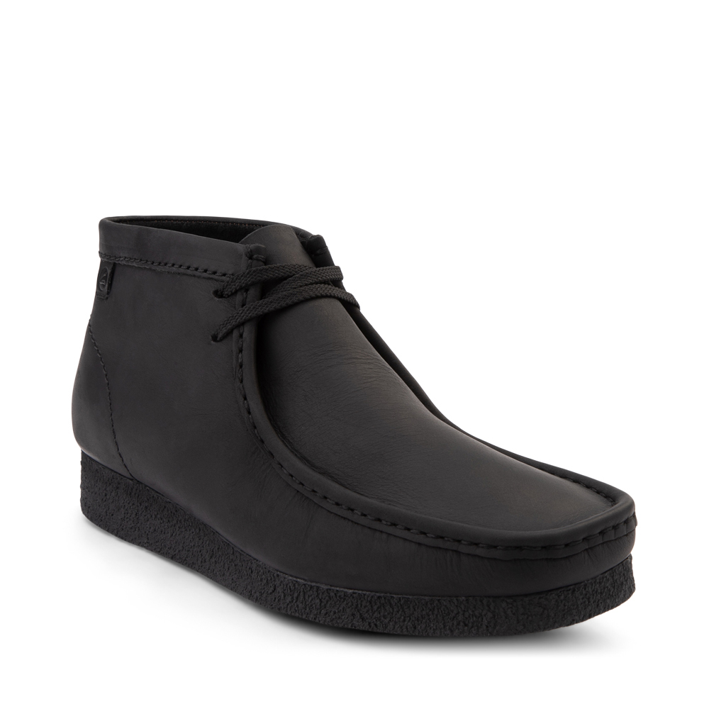 clarks mens black chukka boots