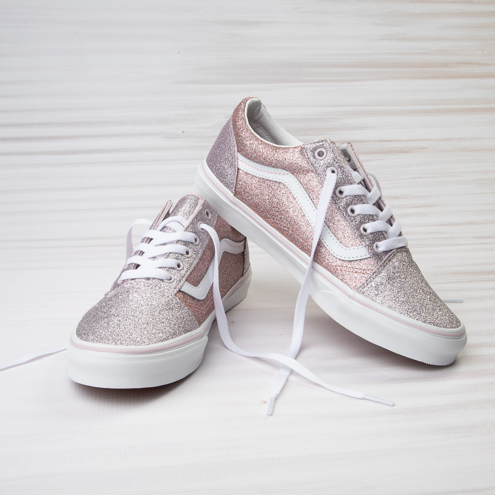 baloncesto Antología Cereal Vans Old Skool Glitter Skate Shoe - Big Kid - Orchid Ice / Powder Pink |  Journeys