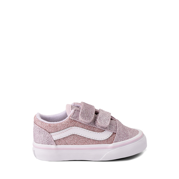 Vans Old Skool V Glitter Skate Shoe - Baby / Toddler - Orchid Ice / Pink | Journeys