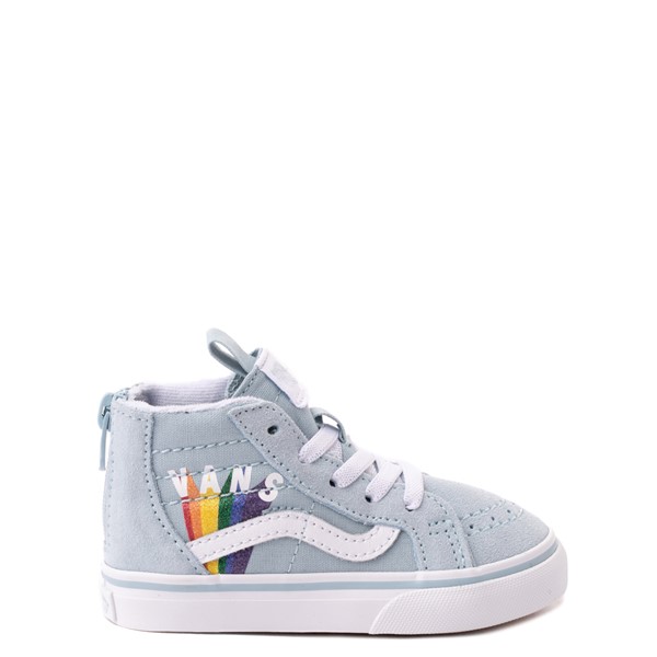 Vans Sk8 Hi Zip Rainbow Skate Shoe - Baby / Toddler - Winter Sky
