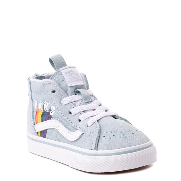 Vans Sk8 Hi Zip Rainbow Skate Shoe Baby / Toddler Winter Sky Journeys