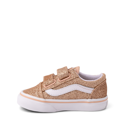Alternate view of Vans Old Skool V Glitter Skate Shoe - Baby / Toddler - Amberlight