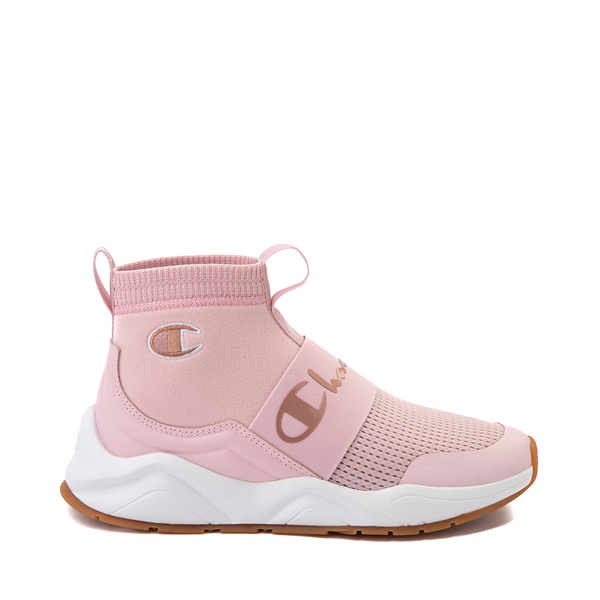 Main view of Womens Champion Rally Hi Athletic Shoe - Hush Pink / Rose Gold