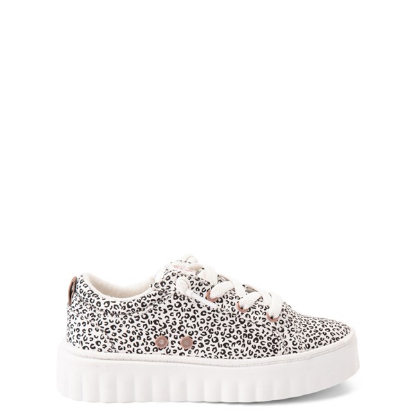 Main view of Roxy Sheilahh Platform Casual Shoe - Little Kid / Big Kid - White Leopard