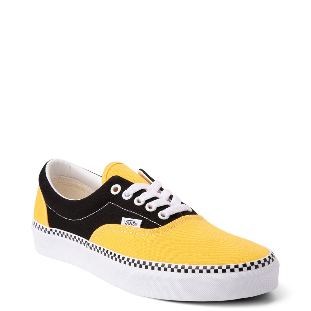 vans shoes checkered yellow