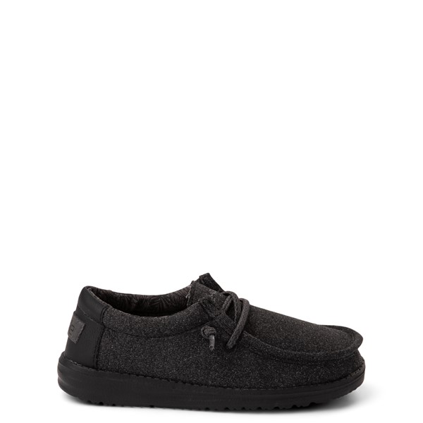 Main view of Hey Dude Wally Casual Shoe - Little Kid / Big Kid - Black Monochrome
