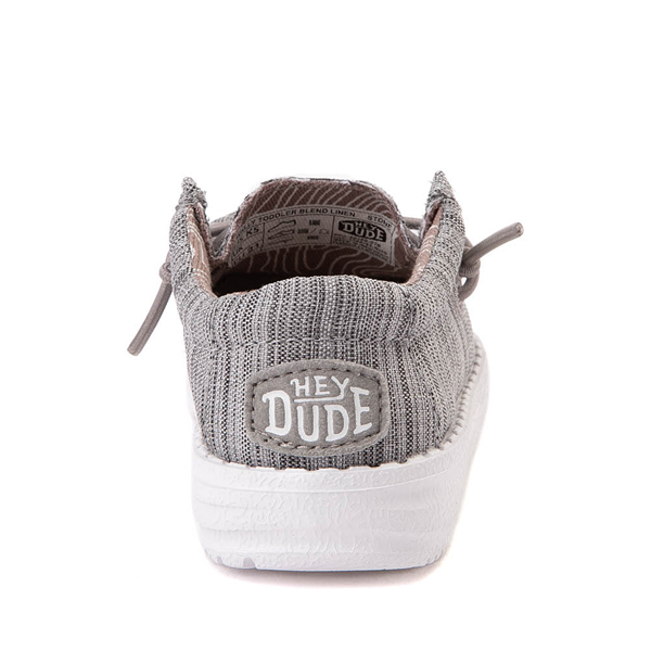 alternate view Hey Dude Wally Casual Shoe - Toddler / Little Kid - StoneALT4