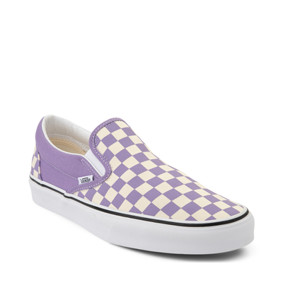 عبوس Vans Slip On Checkerboard Skate Shoe - Chalk Violet | Journeys عبوس