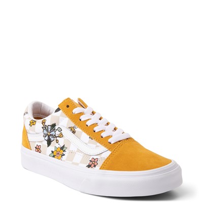 yellow floral vans