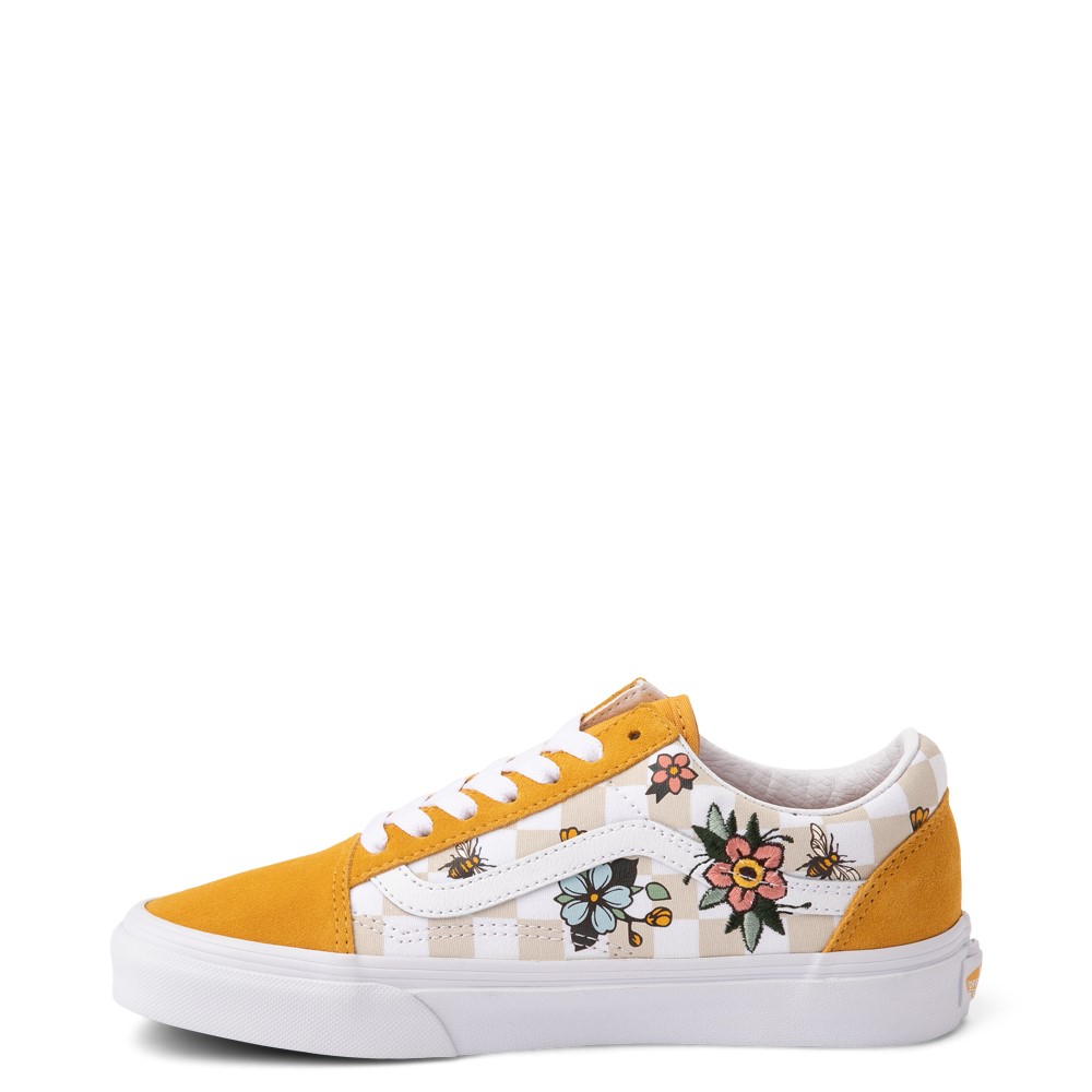 vans shoes checkered yellow
