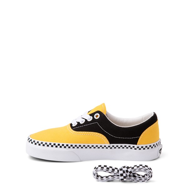 alternate view Vans Era Checkerboard Skate Shoe - Little Kid - Spectra Yellow / BlackALT1