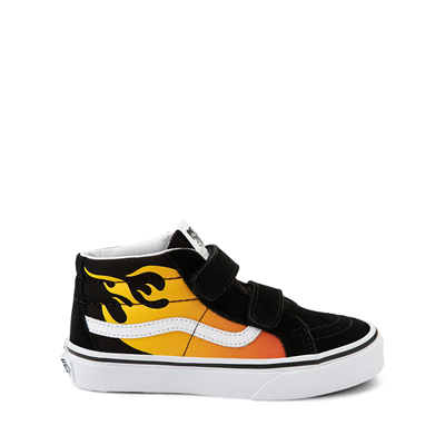 boys vans with flames